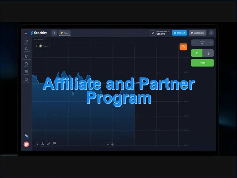 Stockity affiliate partner program referral rewards and tracking tools