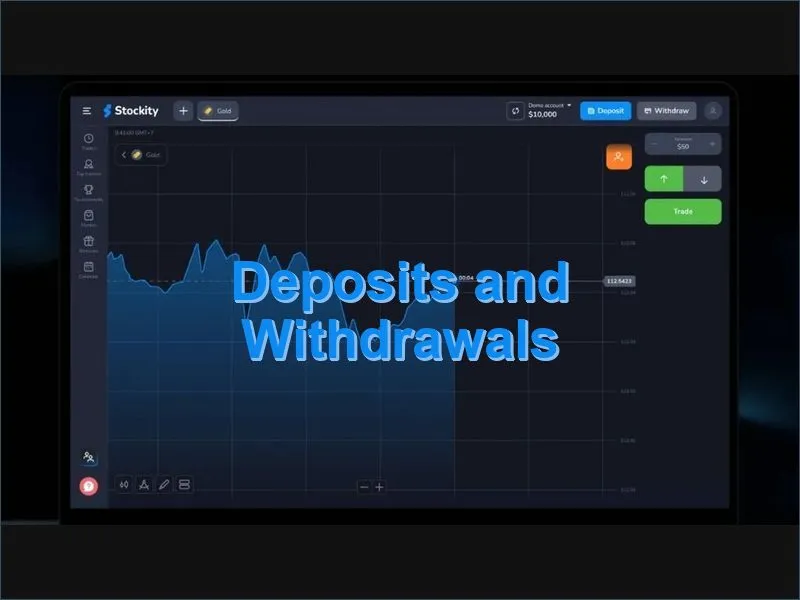 Stockity deposit and withdrawal methods including cards crypto and e-wallets