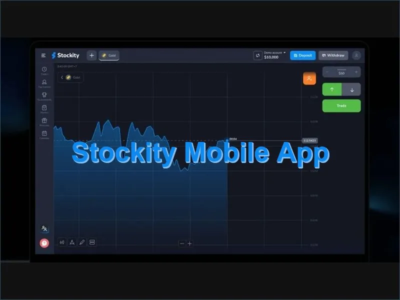 Stockity mobile app for iOS and Android with full trading functionality